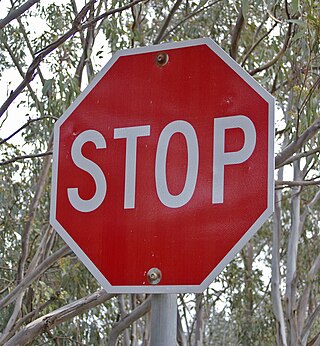 <span class="mw-page-title-main">Stop sign</span> Traffic sign alerting drivers to stop