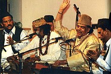Maqbool Ahmed Sabri & Mehmood Ghaznavi Sabri Leading The Sabri Brothers In Moscow, 2001