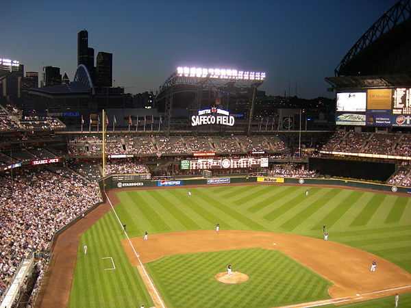 T-Mobile Park (formerly Safeco Field), home of the Mariners since 1999. The Double is credited with helping to spur public funding for it.