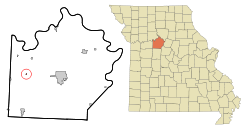 Location of Mount Leonard, Missouri