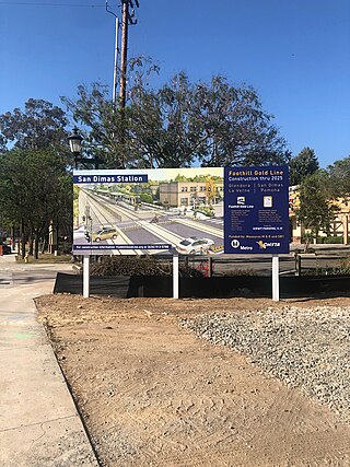 <span class="mw-page-title-main">San Dimas station</span> Los Angeles metro station