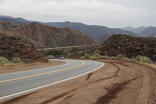 Looking upstream toward Green Valley from the St. Francis Dam ruins.