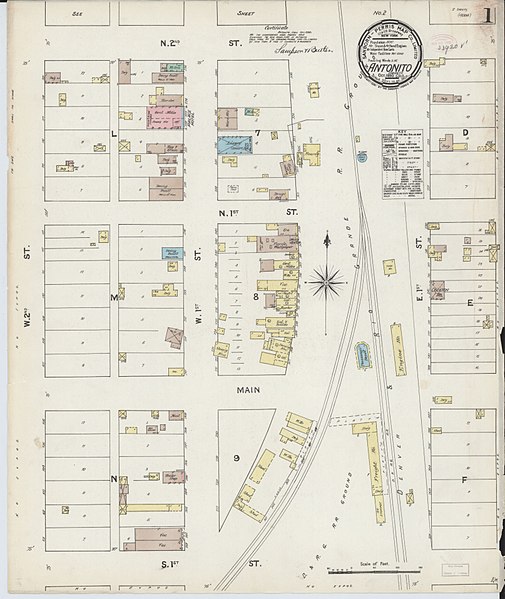 File:Sanborn Fire Insurance Map from Antonito, Conejos County, Colorado. LOC sanborn00949 001-1.jpg