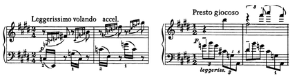 Mm. 247-248 and 251-252. Parodies of the trills theme and the languido theme. Scriabin--Sonata-5--Development4.PNG