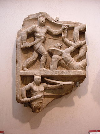 <span class="mw-page-title-main">Secutor</span> Class of gladiator in Rome