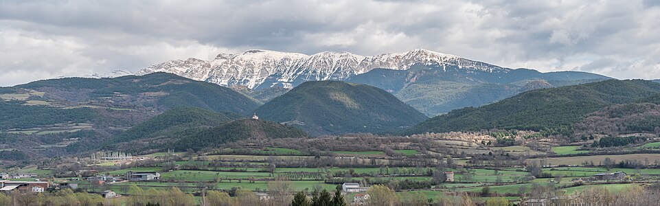 Serra del Cadí seen from La Seu d'Urgell, Catalonia, Spain