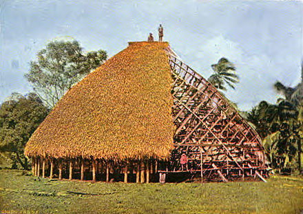 Samoan fale construction 1896