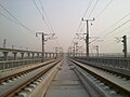 鄭州東站南側的石武客運專綫正綫