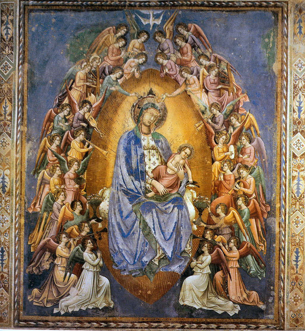 Simone Martini, Cenni di Francesco, Madonna in gloria, San Gimignano, San Lorenzo al ponte