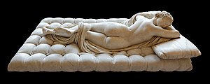Sleeping Hermaphroditus, Louvre Museum, Paris 14 July 2013.jpg