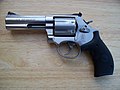 Smith & Wesson, Model 686 Plus, .357 Magnum with Crimson Trace laser grip.