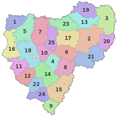 Административная карта Смоленской области