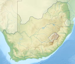 Phuthaditjhabas läge i Sydafrika