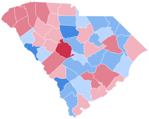 South Carolina Presidential Election Results 1992.svg