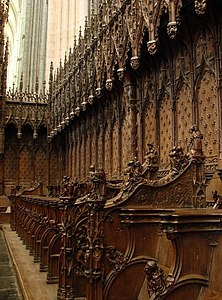 Choir stalls in Amiens Cathedral