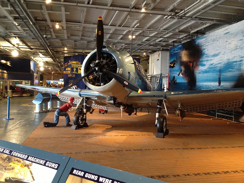 File:Static Display USS Lexington SBD-2 Dauntless front.JPG