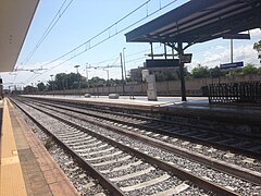 Stazione di Giovinazzo (guardando a sud) - 16 agosto