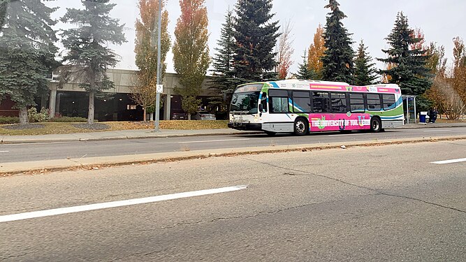 Strathcona County Transit Nova Bus LFS bus on route 414 to Bethel Transit Terminal