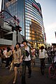 Streetview of Fukuoka downtown, Japan, East Asia