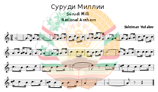 <span class="mw-page-title-main">Surudi Milli</span> National anthem of Tajikistan