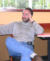 Jimmy Wales at a Wikipedia meetup in St. Petersburg, Florida