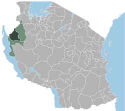 Location of the Kasulu District in Tanzania