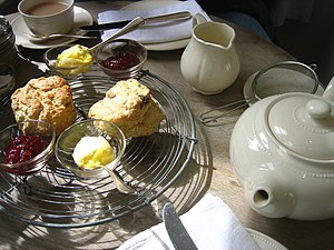 English tea with scones