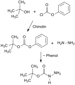 Synthesis of tert-butyl carbazate from phenyl chloroformate