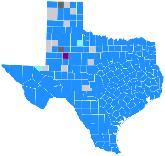 File:Texas Democratic primary results, 2012.svg