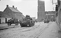 Humber armoured car (probably Mk IV) in Rijckevorsel during the attack by 34th Armoured Brigade north of Antwerp, 22 October 1944.