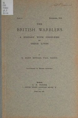 The British Warblers A History with Problems of Their Lives - 8 of 9.djvu