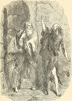 Profeta che annuncia la caduta di Gerusalemme (illustrazione, 1885)
