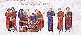 The head of Theophobos is brought to Emperor Theophilos on his deathbed.jpg