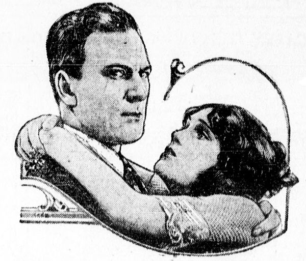 Meighan with co-star Pauline Starke in 1922, as they appeared in publicity for the film If You Believe It, It's So