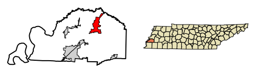 Fitxer:Tipton County Tennessee Incorporated and Unincorporated areas Covington Highlighted 4717680.svg