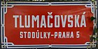 Čeština: Tlumačovská ulice ve Stodůlkách v Praze 13 English: Tlumačovská street, Prague.