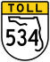 State Road 534 marker