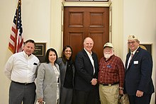 Representatives of DAV meeting with Congressmember Tom O'Halleran in 2020. Tom O'Halleran with DAV.jpg