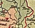 Përbërja etnike e rajoneve Toplicë/Moravë rajonet me kufijtë pas 1878 nga William R. Bari (1923)