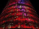 Detalle. Torre Agbar de Barcelona.