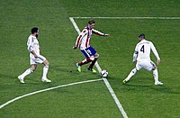 Torres lors du match de Coupe du Roi contre le Real Madrid en 2015.