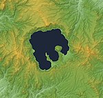 奥入瀬渓流の位置（100x100内）