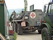 Német páncélozott sebesültszállító jármű Koszovóban