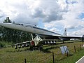 Tu-144 e Su-25 no Museu de Aviação Monino (nº 77106)