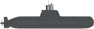 Тип 214 submarine.svg