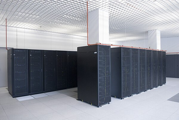 Magerit supercomputer (CeSViMa) has 86 Blade Centers (6 Blade Center E on each computing rack)