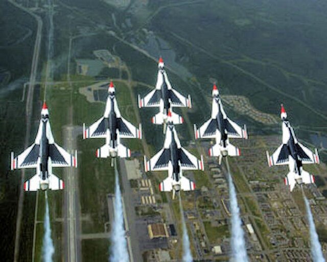 USAF Thunderbirds, part of the United States Air Force Warfare Center