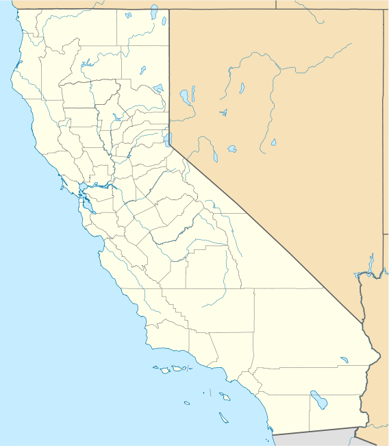Map showing the location of San Buenaventura State Beach