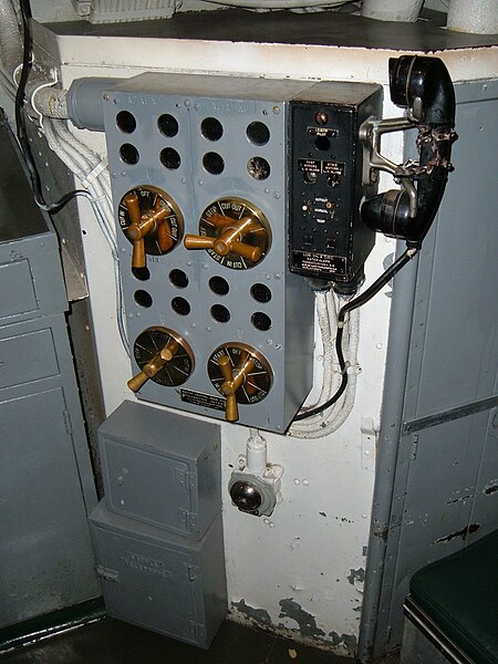 File:USS Pampanito engine control indicator system.JPG