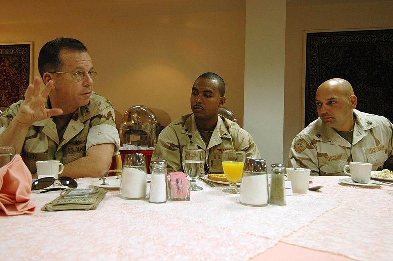 File:US Navy 060106-N-4374S-014 Chief of Naval Operations (CNO) Adm. Mike Mullen, speaks to the Sailors during a breakfast meeting at U.S. Naval Support Activity Bahrain.jpg